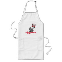Oral Cancer Awareness Butterfly Apron