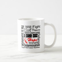 Oral Cancer Fight Persevere Overcome Win Mug