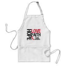 Oral Cancer Hope Love Faith Apron