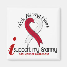 ORAL CANCER I Support My Granny Magnet