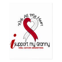 ORAL CANCER I Support My Granny Post Cards