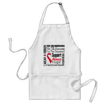Oral Cancer I Wear a Ribbon TRIBUTE Apron