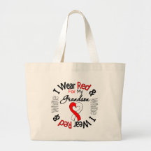Oral Cancer Ribbon Support Grandson Bags