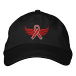 Oral Cancer Ribbon Wings Baseball Cap