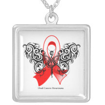 Oral Cancer Tribal Butterfly Custom Necklace