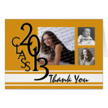 Orange 2013 Graduation Thank you cards