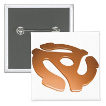 Orange 3D 45 RPM Adapter Pin