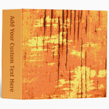 Orange Abstract Graphic with Dark Lines. 3 Ring Binders