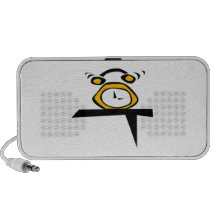 Orange Alarm Clock Portable Speaker