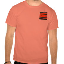Orange and Black Metal Look Promo Apparel Tee Shirt