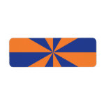 Orange and Blue Starburst Labels