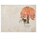 Orange and Brown Autumn Horses Custom Flyer