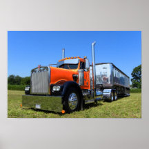 Orange and Chrome Posters