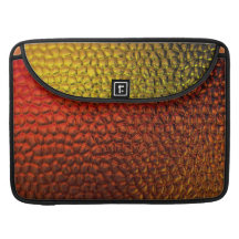 Orange and Gold Metallic Macbook Sleeve Sleeves For MacBook Pro