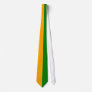 Orange and Green Two Color Tie