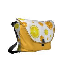 Orange and Lemons Messenger Bag