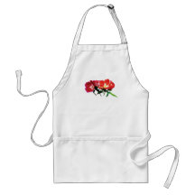 Orange and Magenta Evening Primroses Aprons
