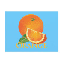 Orange and Orange Slice Postcards