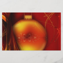Orange and Red Holiday Advent Ball Design Flyer