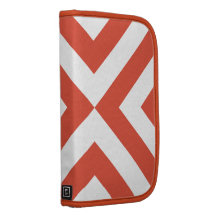 Orange and White Chevrons Organizer