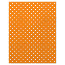 Orange and White Polka Dots Personalized Letterhead