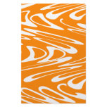 Orange and White Retro Pattern. Personalized Stationery