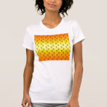 Orange and yellow owl pattern tee shirts