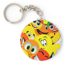 ORANGE AND YELLOW SMILEY FACES COLLAGE