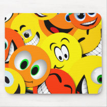 ORANGE AND YELLOW SMILEY FACES COLLAGE