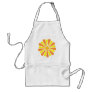 Orange and yellow sunshine energy burst aprons