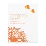Orange and Yellow Tropical Fish  Save the Date Postcards