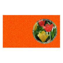 Orange and Yellow Tulips Business Card