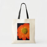 Orange après les fleurs de pluie sacs en toile