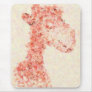 Orange Artsy Giraffe Mouse Pads
