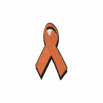 orange awareness ribbon polo shirt