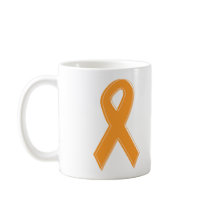 Orange Awareness Ribbon Mugs