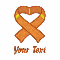 Orange Awareness Ribbon Shirt Polo Shirt