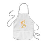 Orange baby outline aprons