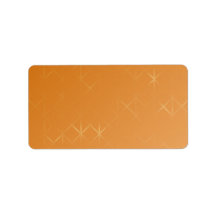 Orange Background. Abstract Misty Grid Design. Custom Address Label