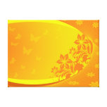 orange background Stretched Canvas Print