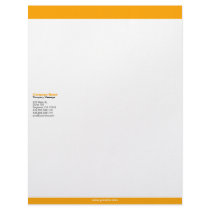 Orange Bars Letterhead