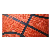 Orange Baseket Ball Photo Card Template