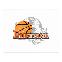 Orange Basketball T-shirts and Gifts Postcards