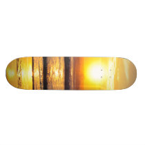 Orange Beach Sunrise Wilbur By The Sea Skateboard skateboards