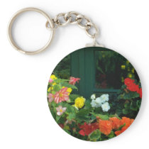 Orange Begonias flowers Key Chains