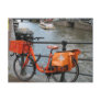 Orange Bicycle Postcard