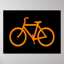 Orange Bike Posters