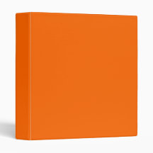 Orange Binders