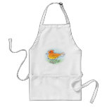 orange bird apron