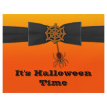 Orange & Black Bling Spider Web Flyer